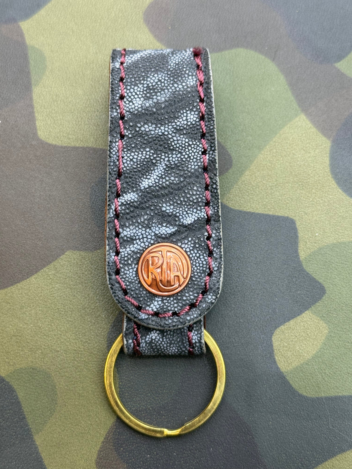 Leather Loop - Safari Blue Elephant - Anvil Customs