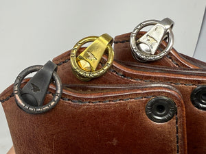 Mini Long Leather Chain Wallet - Brown 5G - Anvil Customs