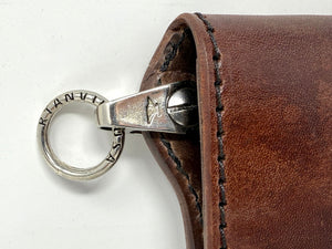 Mini Long Leather Chain Wallet - Brown 5G - Anvil Customs