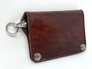 Mini Long Leather Chain Wallet - Brown 5G - Anvil Customs