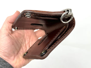 Mini Long Leather Chain Wallet - Brown 5G - Anvil Customs