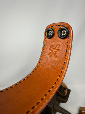 Oxblood Gator Leather Bracelet / Cuff - Anvil Customs