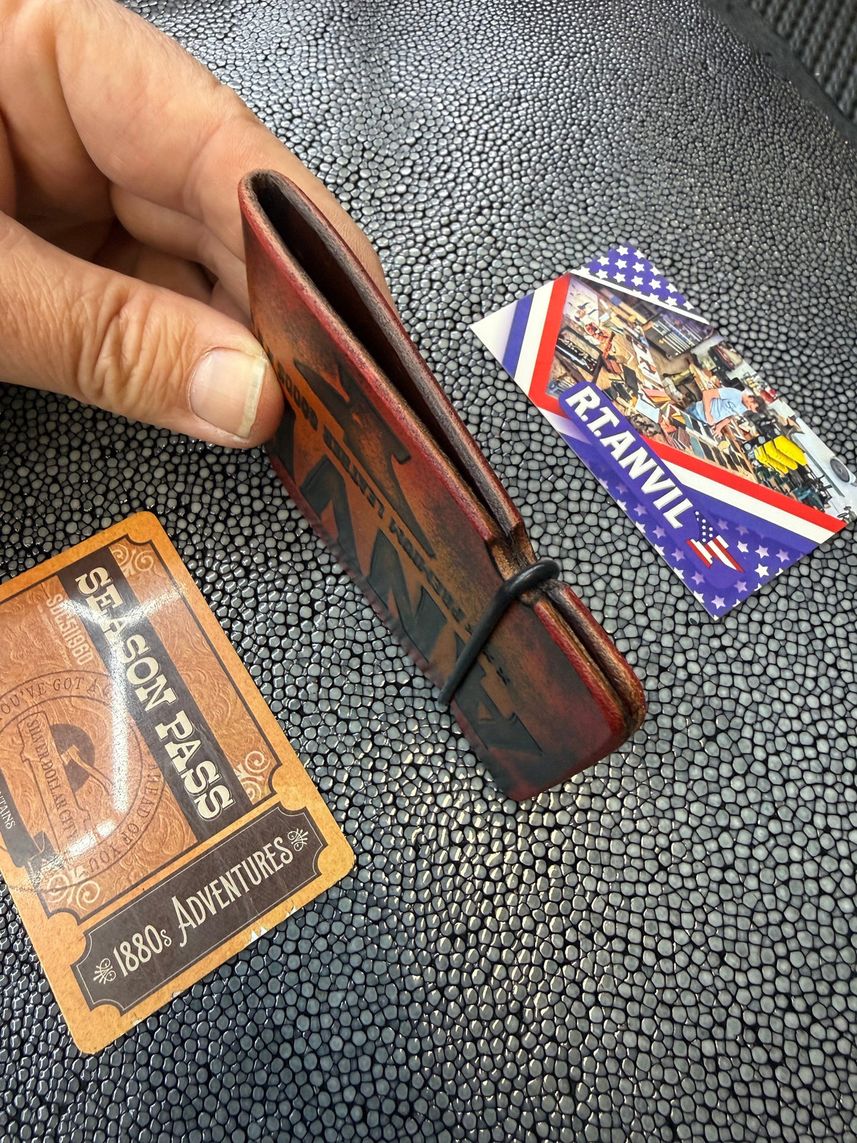 RTAnvil Cash Wrap Wallet - Sunburst “Anvil Bold” - Anvil Customs