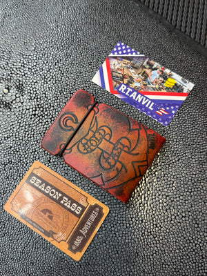 RTAnvil Cash Wrap Wallet - Sunburst “Hold Fast” - Anvil Customs