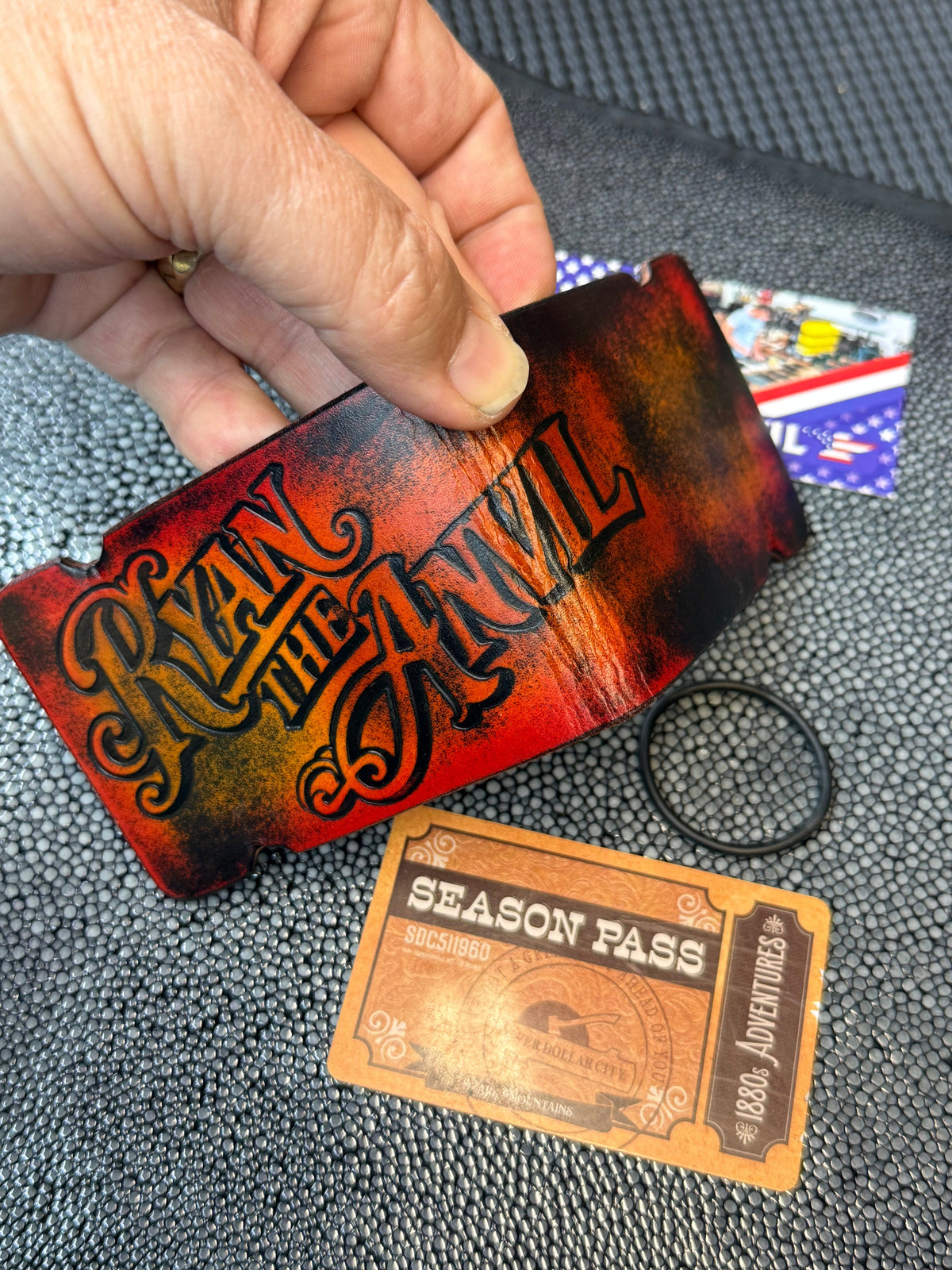 RTAnvil Cash Wrap Wallet - Sunburst “RyanTheAnvil” - Anvil Customs