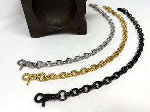 RTAnvil - ‘Filed’ Oval Link Wallet Chain - Anvil Customs