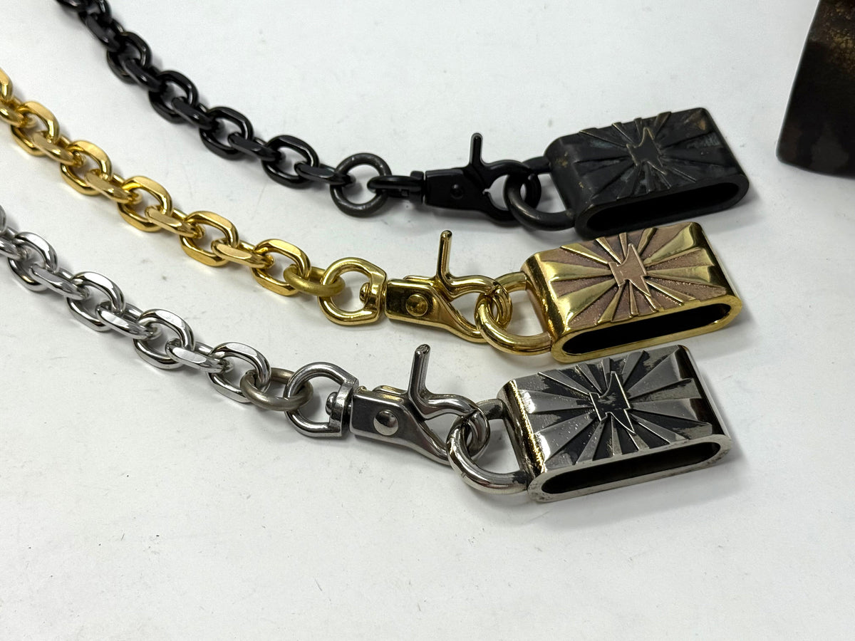 RTAnvil - ‘Filed’ Oval Link Wallet Chain - Anvil Customs