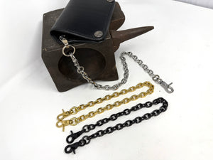 RTAnvil - ‘Filed’ Oval Link Wallet Chain - Anvil Customs