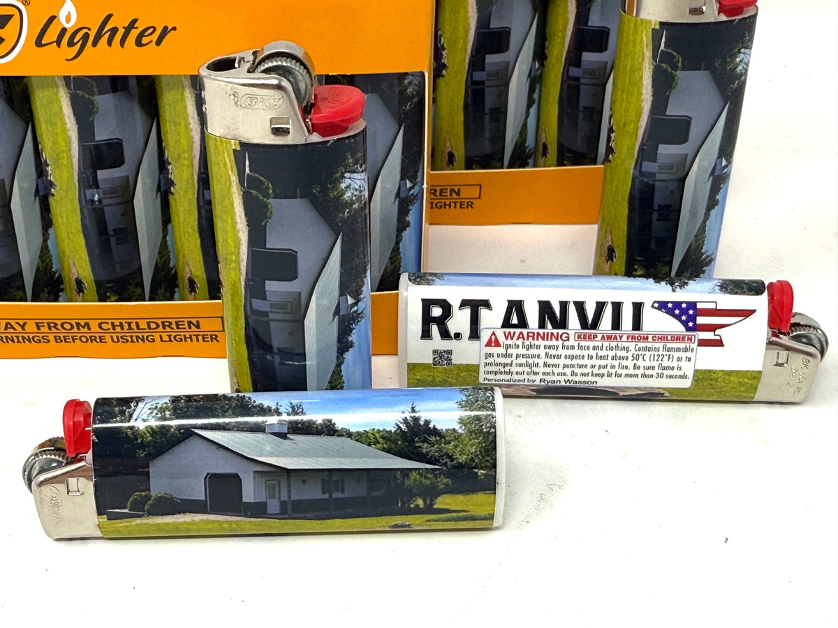 RTAnvil No. 2 Bic Lighter: “The Anvil Shop” - Anvil Customs