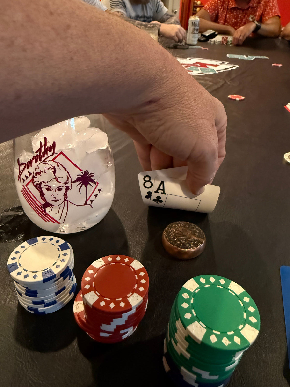 RTAnvil Original “Dead Man’s Hand” Copper Poker Card Guard - Anvil Customs