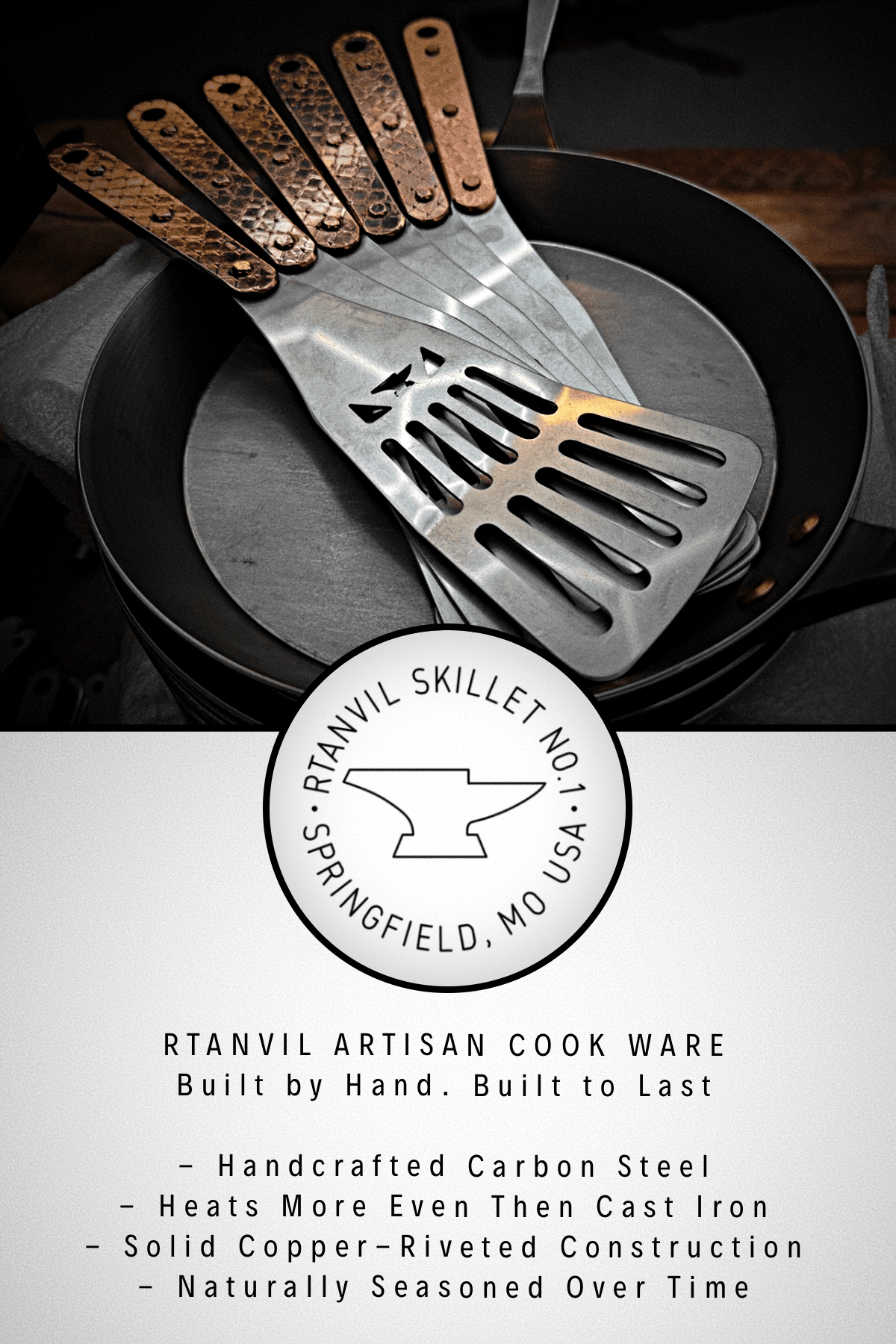 RTANVIL Skillet &amp; Spatula Combo Set - Anvil Customs