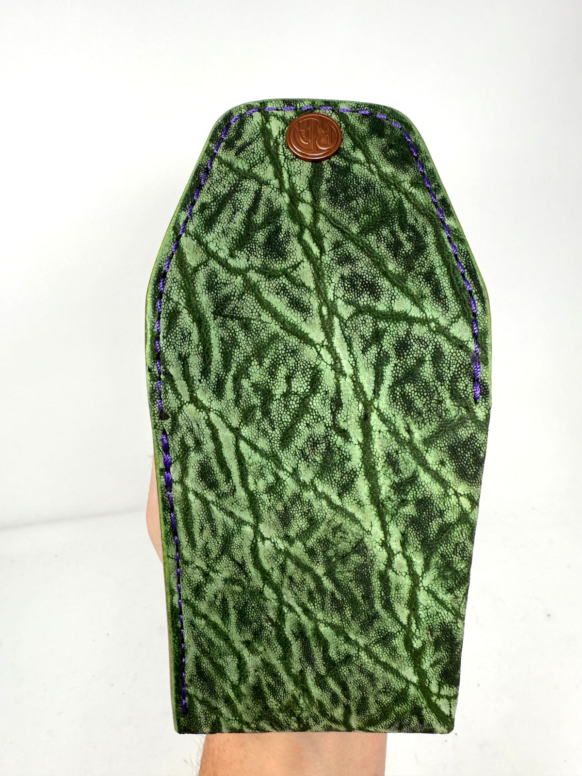 Sarasota Wallet - Antiqued Green Elephant - Anvil Customs