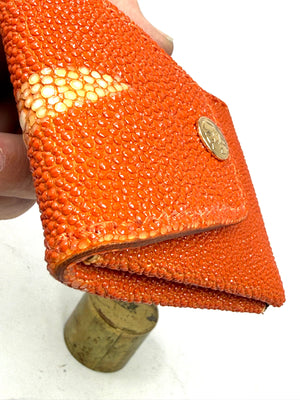 Sarasota Wallet - Blood Orange Stingray - Anvil Customs