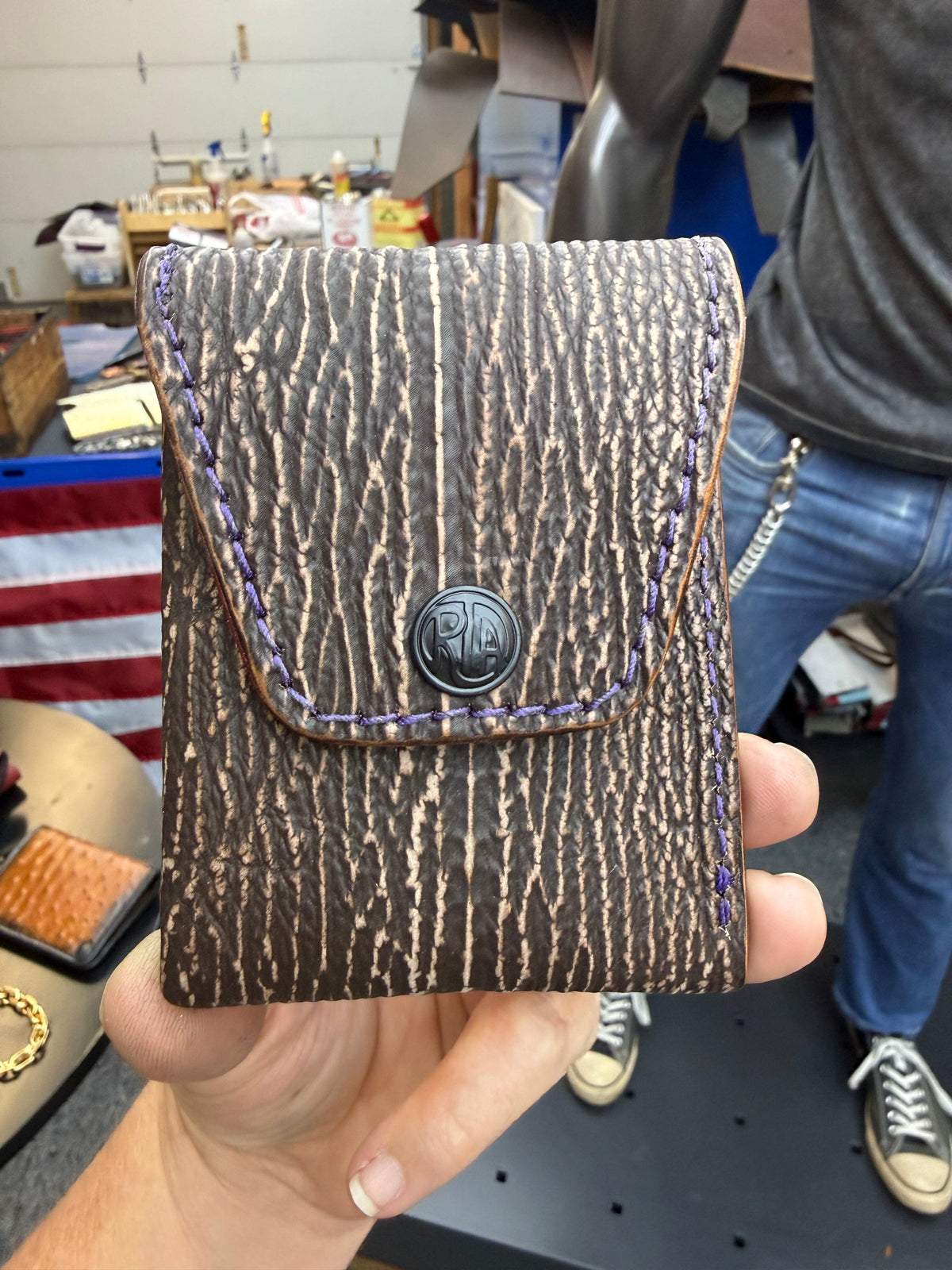 Sarasota Wallet - Brown Shark - Anvil Customs