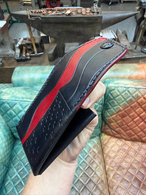 Sarasota Wallet - Thin Red Line - Anvil Customs