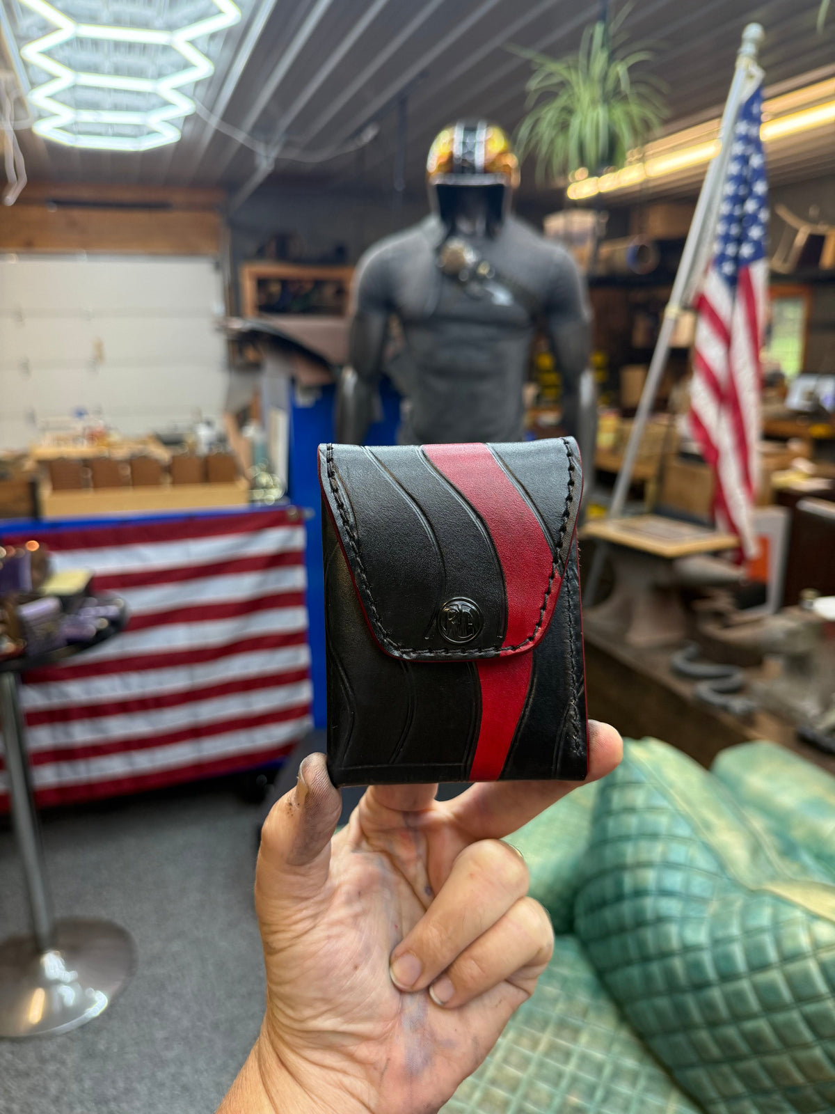 Sarasota Wallet - Thin Red Line - Anvil Customs