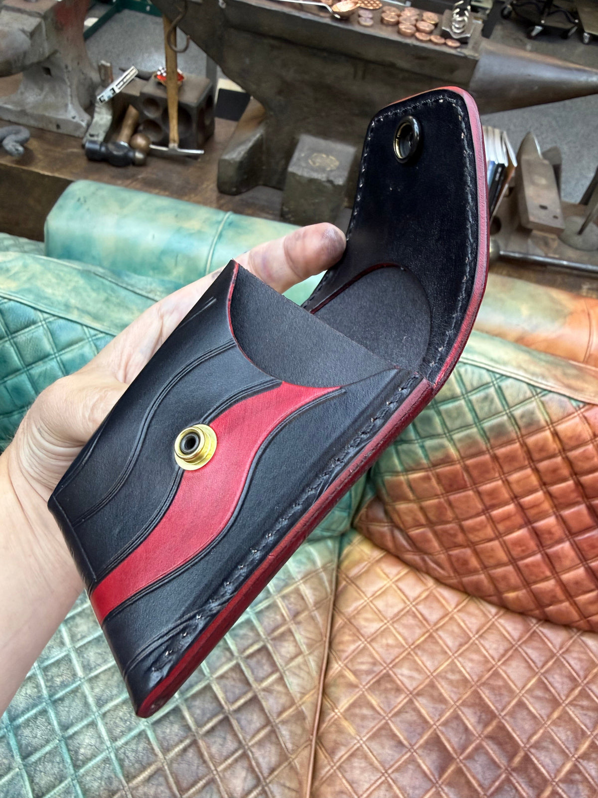 Sarasota Wallet - Thin Red Line - Anvil Customs