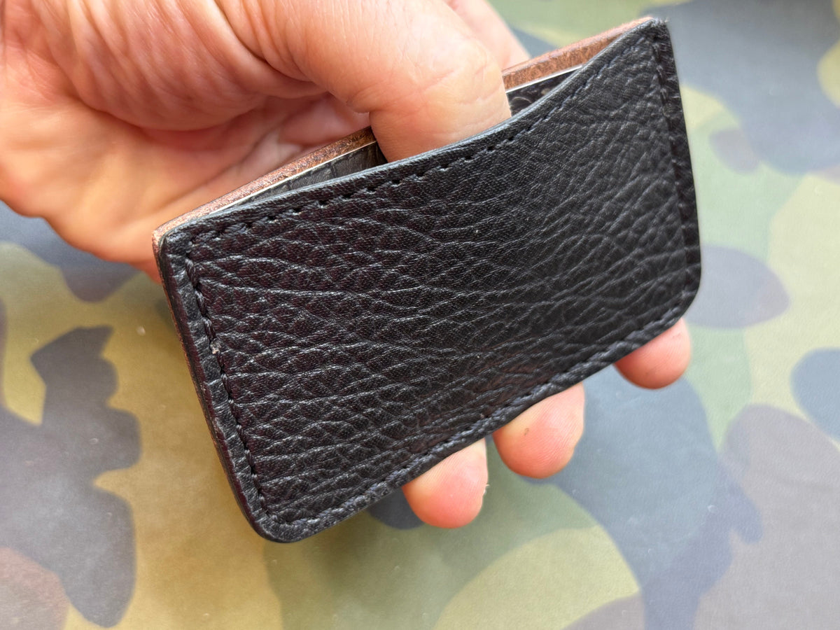 Single Pocket Card Wallet - Black Shark - Anvil Customs