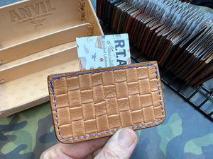 Single Pocket Card Wallet - Blue Shark - Anvil Customs