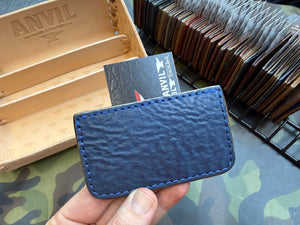 Single Pocket Card Wallet - Blue Shark - Anvil Customs