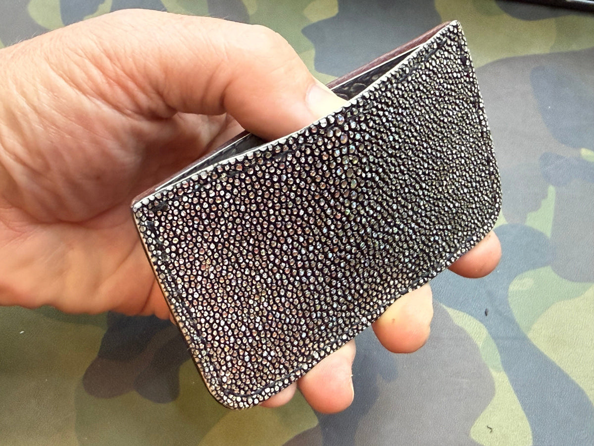 Single Pocket Card Wallet - Chrome Stingray - Anvil Customs