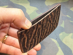 Single Pocket Card Wallet - Cognac Elephant - Anvil Customs