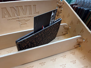 Single Pocket Card Wallet - Cognac Elephant - Anvil Customs