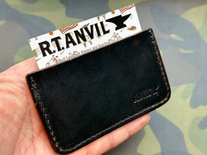 Single Pocket Card Wallet - Cognac Elephant - Anvil Customs