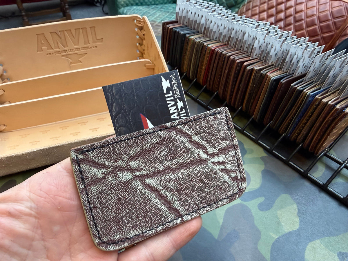 Single Pocket Card Wallet - Mini Chocolate Elephant - Anvil Customs