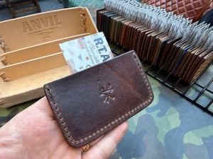 Single Pocket Card Wallet - Mini Chocolate Elephant - Anvil Customs