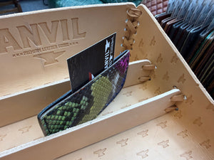 Single Pocket Card Wallet - MultiColor Python - Anvil Customs