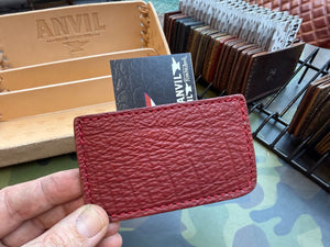 Single Pocket Card Wallet - Red Shark - Anvil Customs