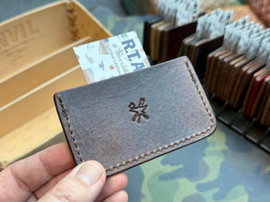 Single Pocket Card Wallet - Red Shark - Anvil Customs