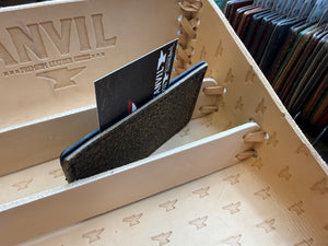 Single Pocket Card Wallet - SaddleTan Cape Buffalo - Anvil Customs