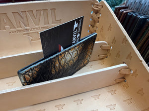 Single Pocket Card Wallet - Tortoise Alligator - Anvil Customs