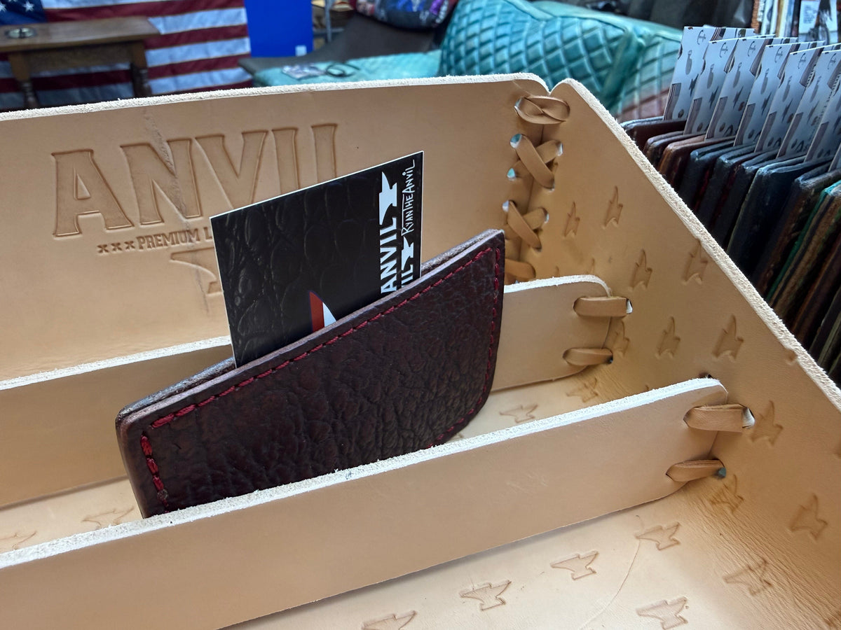 Single Pocket Card Wallet - Wine Shark - Anvil Customs