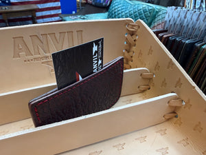 Single Pocket Card Wallet - Wine Shark - Anvil Customs