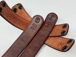 Snakeskin Leather Bracelet / Cuff: Natural - Anvil Customs