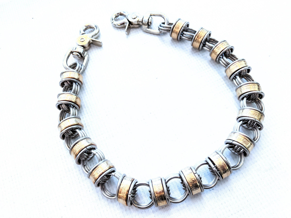 22 Inch U.S. Gold Dollar Chain Mail Wallet Chain - Anvil Customs