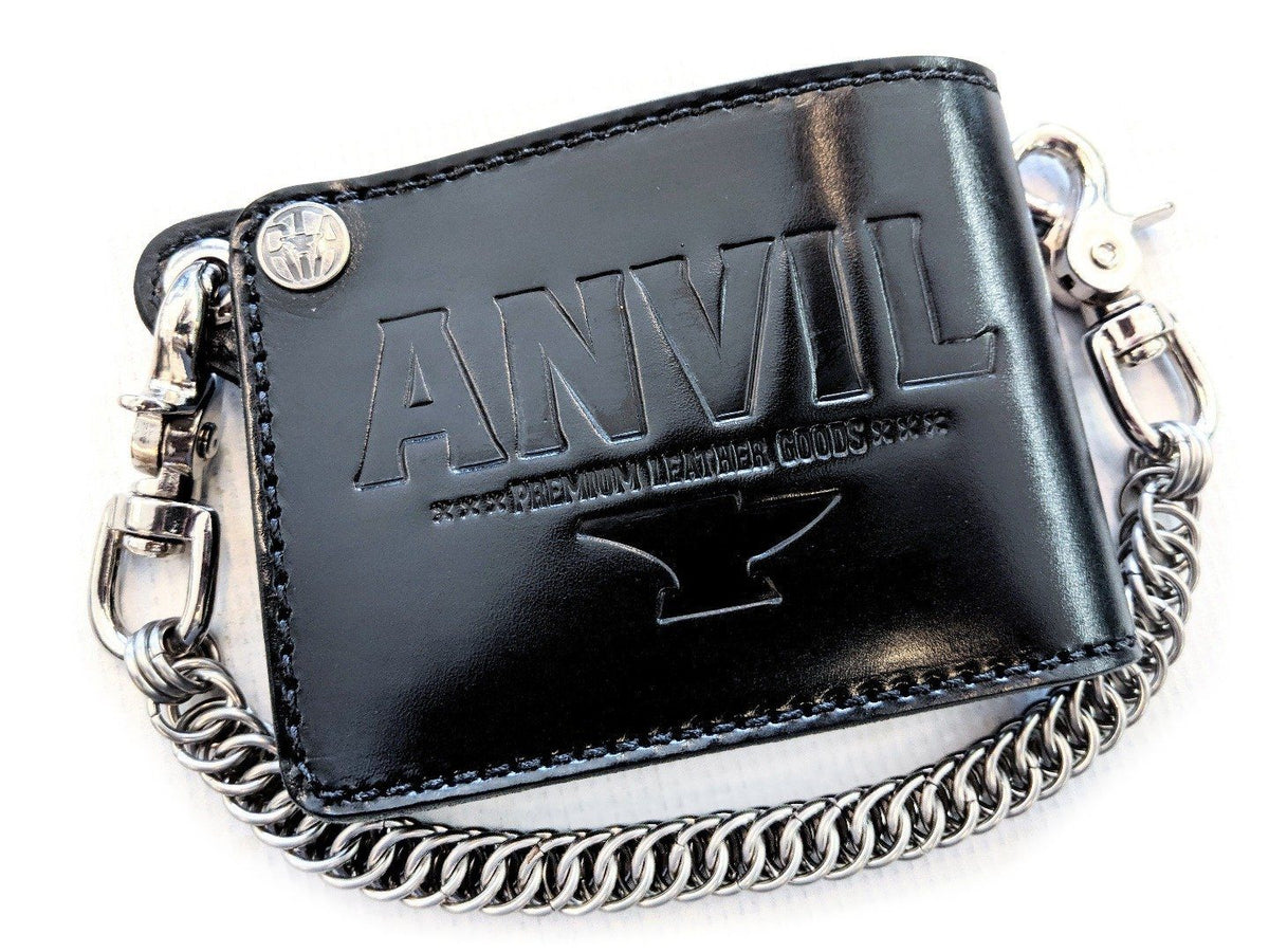 Bifold Leather Chain Wallet - Anvil Bold - Anvil Customs