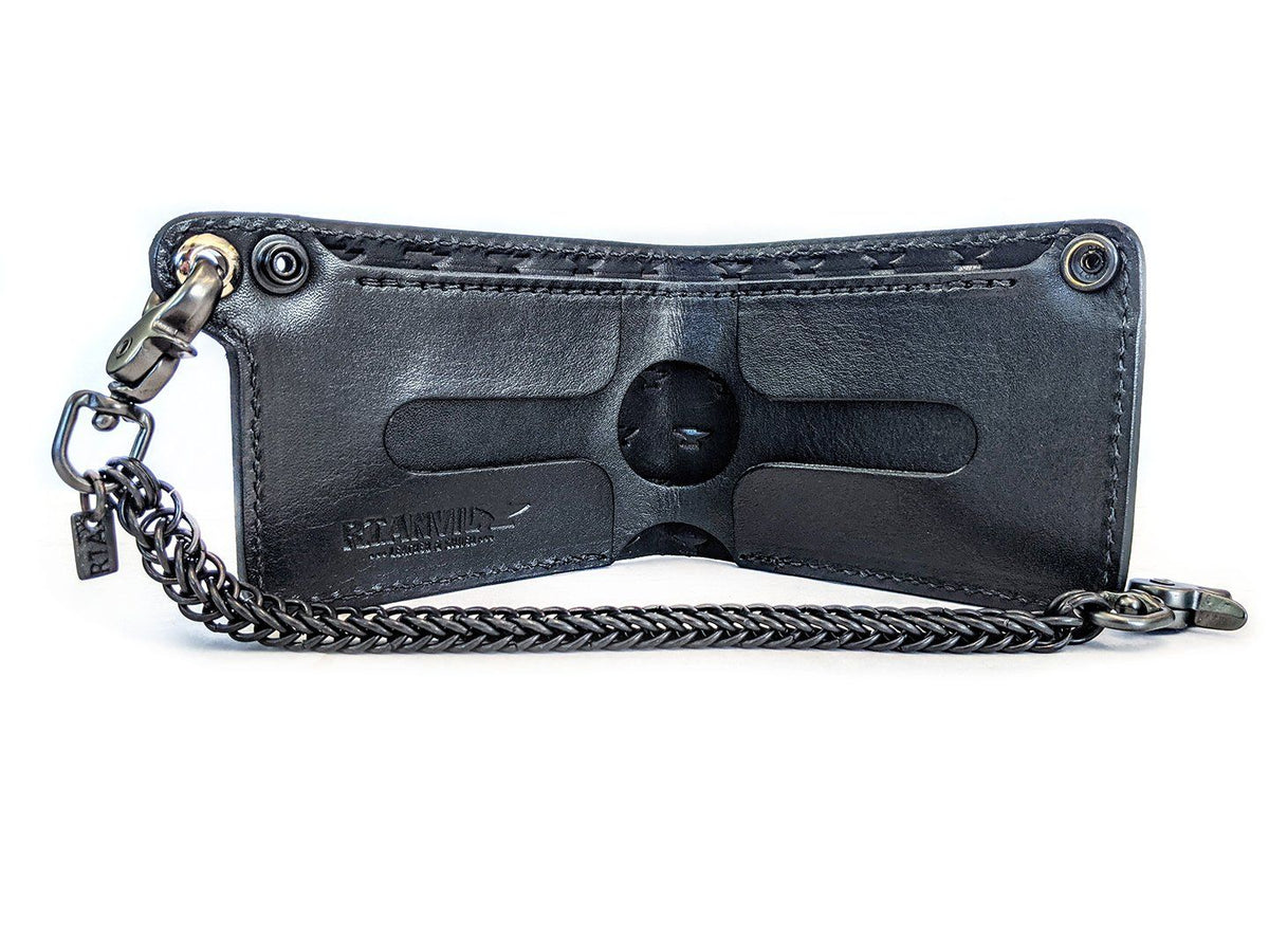Bifold Leather Chain Wallet - Anvil Bold - Anvil Customs