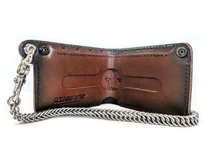 Bifold Leather Chain Wallet - Anvil Bold - Anvil Customs