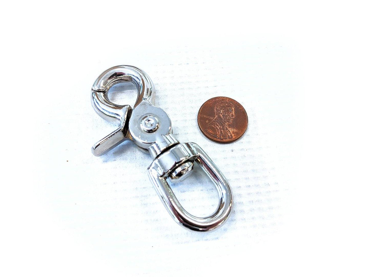 Chainmaille Wallet Chain Clasp - Nickel Plated Brass - Anvil Customs