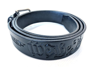 Custom Leather Belt - We The People - Anvil Customs