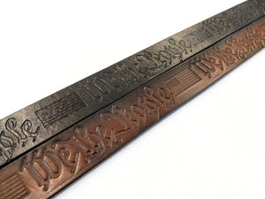 Custom Leather Belt - We The People - Anvil Customs