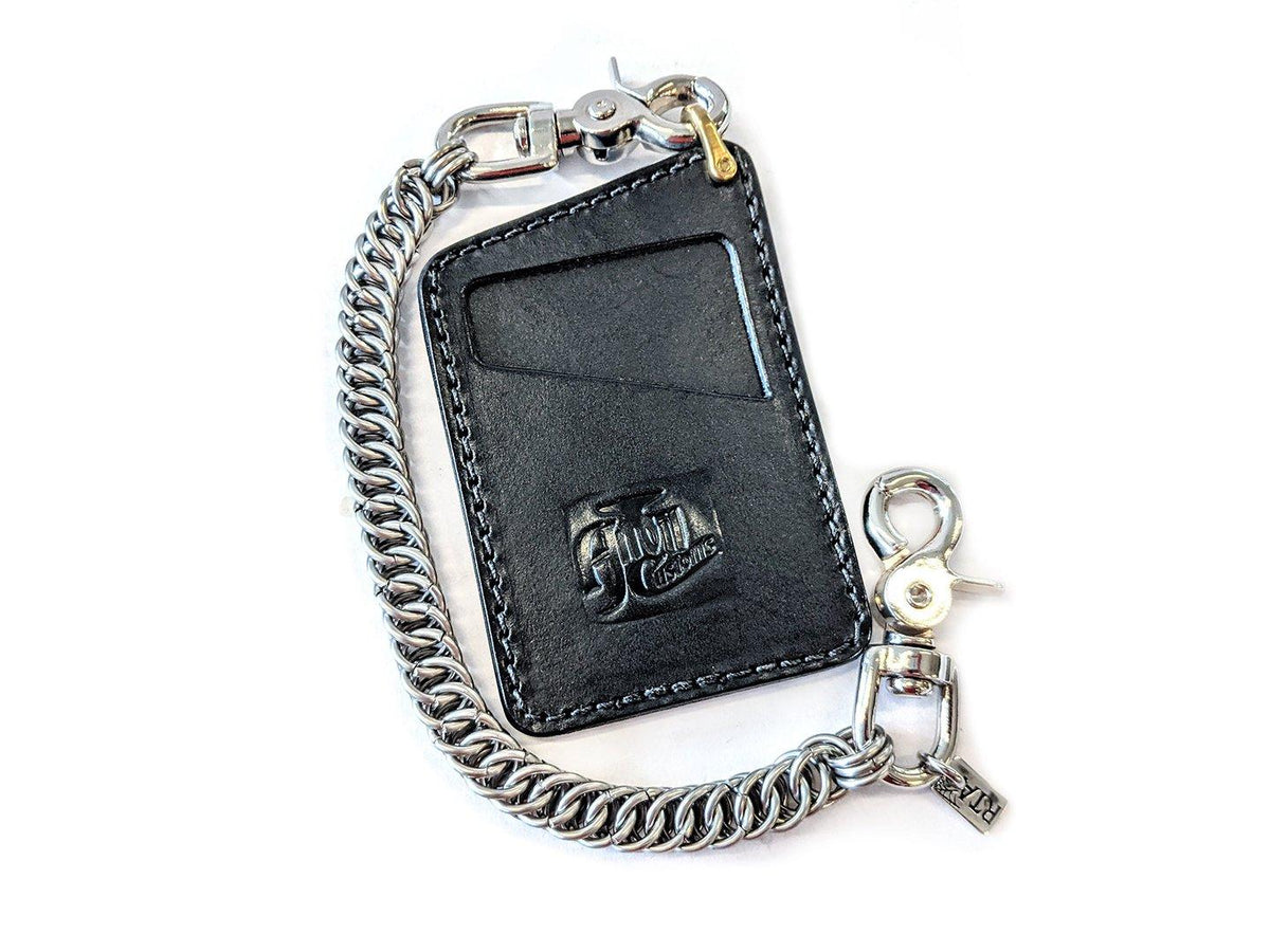 Minimalist Leather Chain Wallet - Anvil Customs
