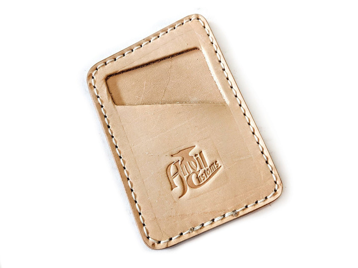 Minimalist Leather Chain Wallet - Anvil Customs