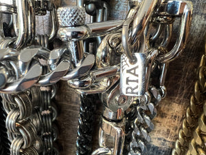 Silver Anvil Wallet Chain RTA Tag w/ring - Anvil Customs